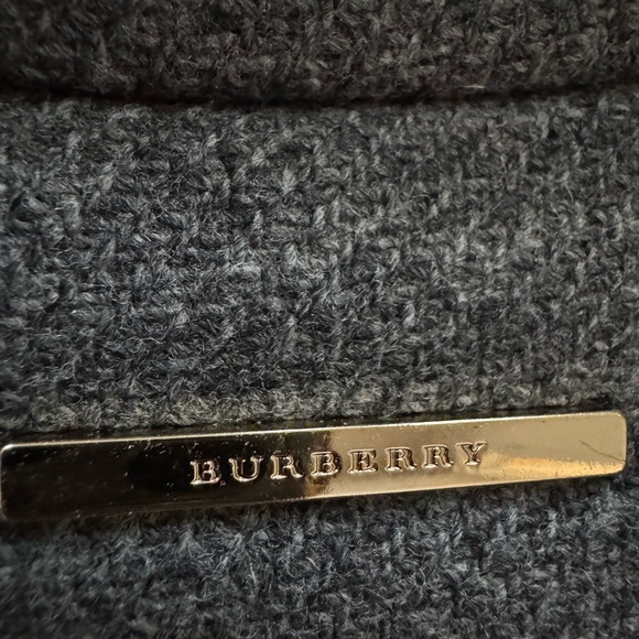 Burberry London Gray Wool & Cashmere Belted Trench Dress Coat - Picture 7 of 13